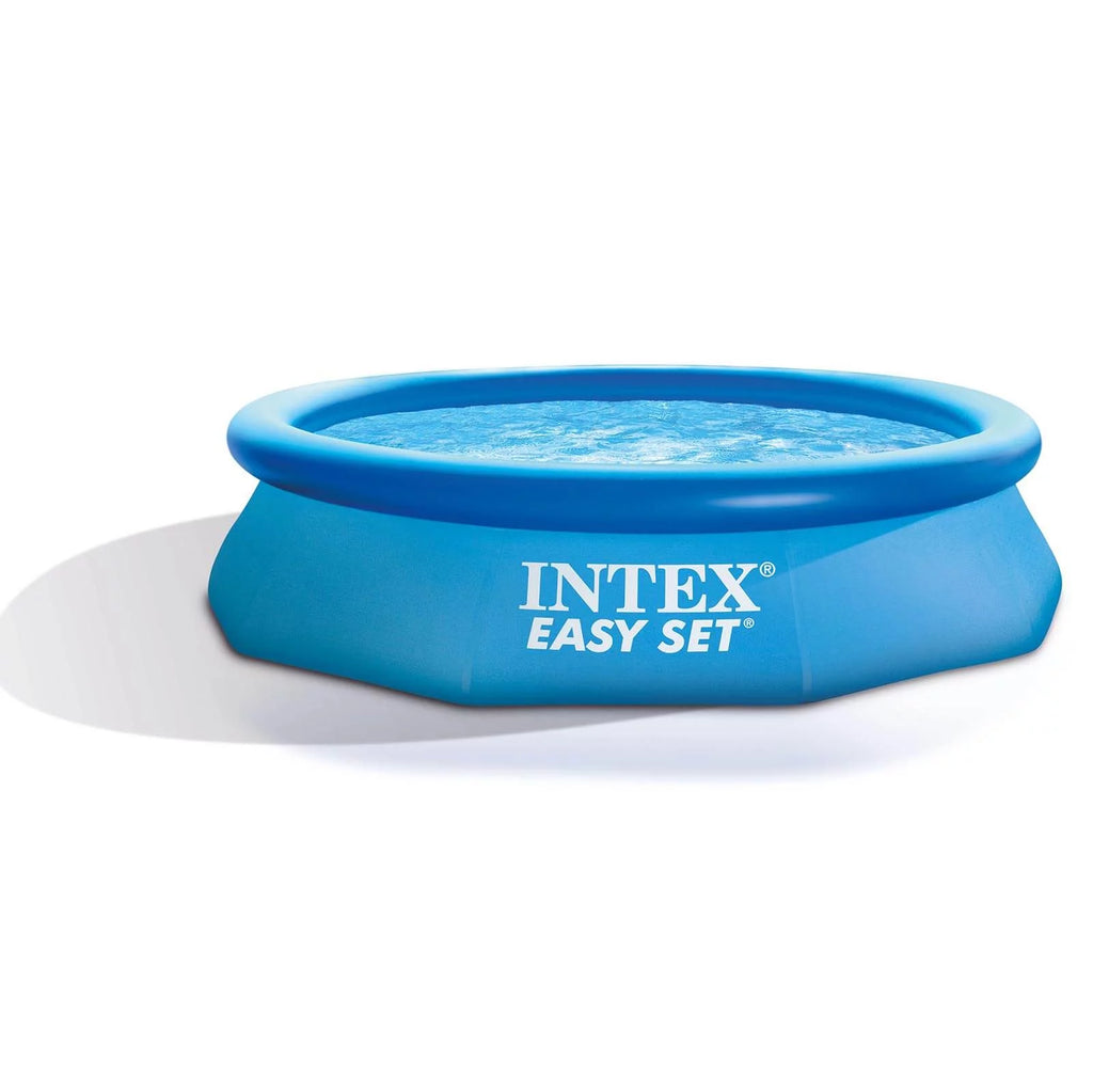 10ft Round Pool Cover & Easy Set Inflatable Pool I30963