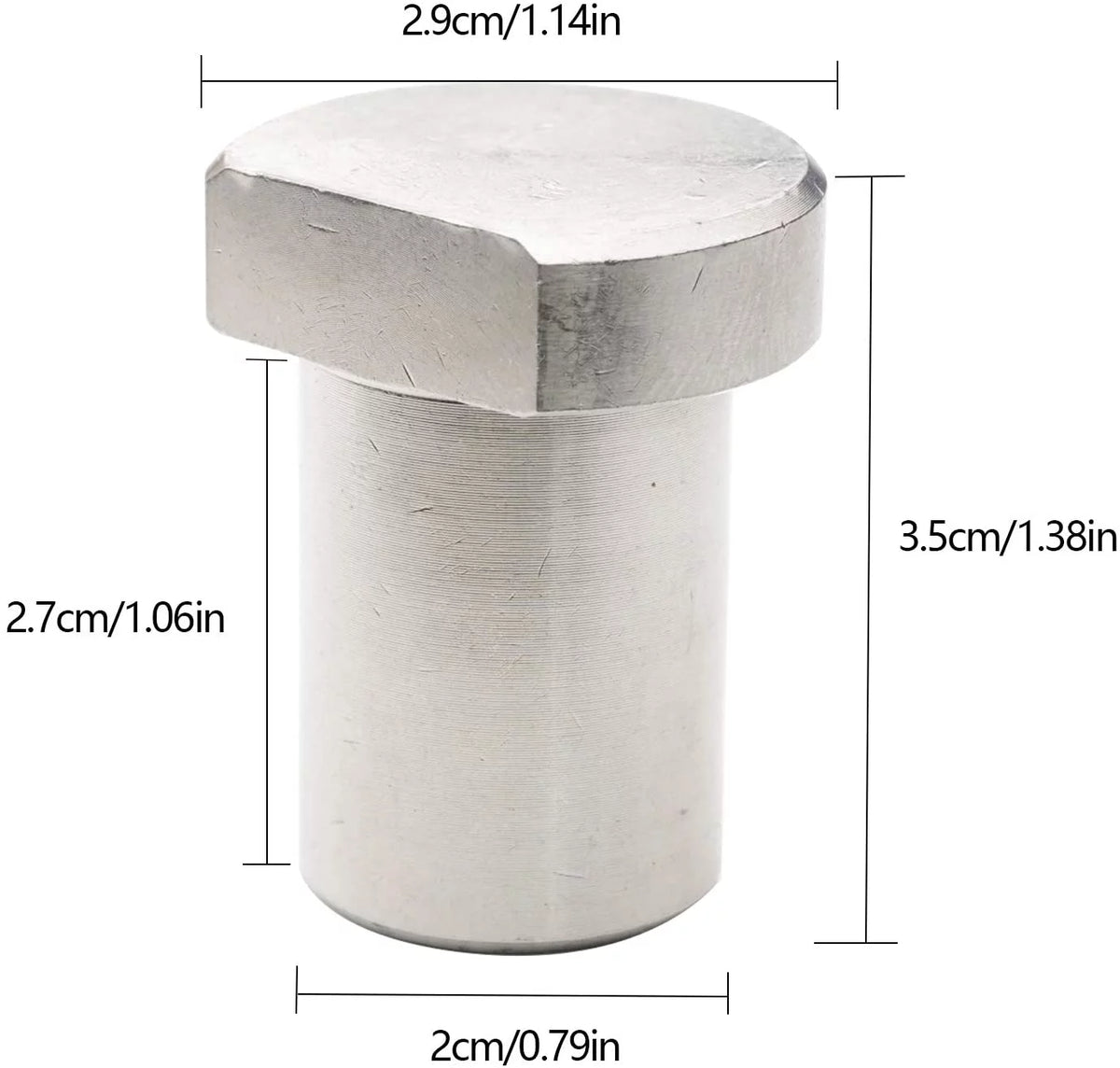 4 Pack Stainless Steel Bench Dogs for 20mm Dog Hole W249396