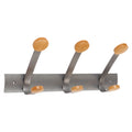 Wooden Coat Hook, Three Peg Wall Rack Q396