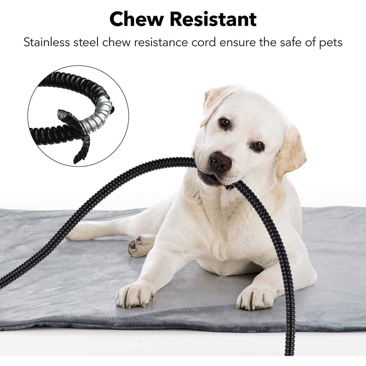 Pet Heating Pad 16 x 18 with Chew Resistant Cord S608