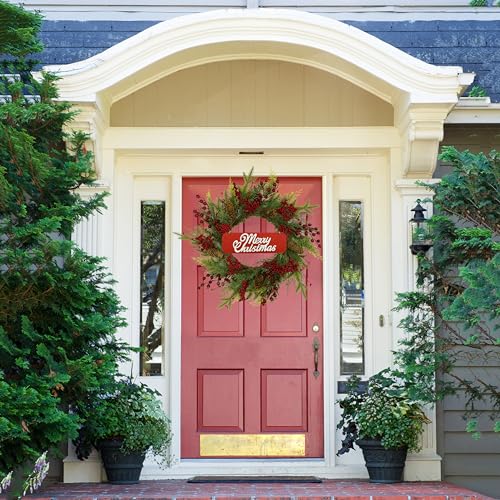 Artificial Christmas Wreaths with Berry Pine Cones Pine Needles W712183