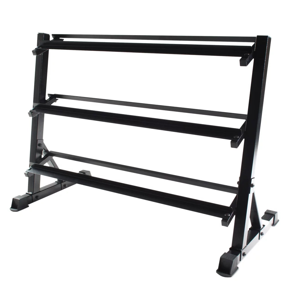 Black 3-tiered Dumbbell Storage Rack L85633