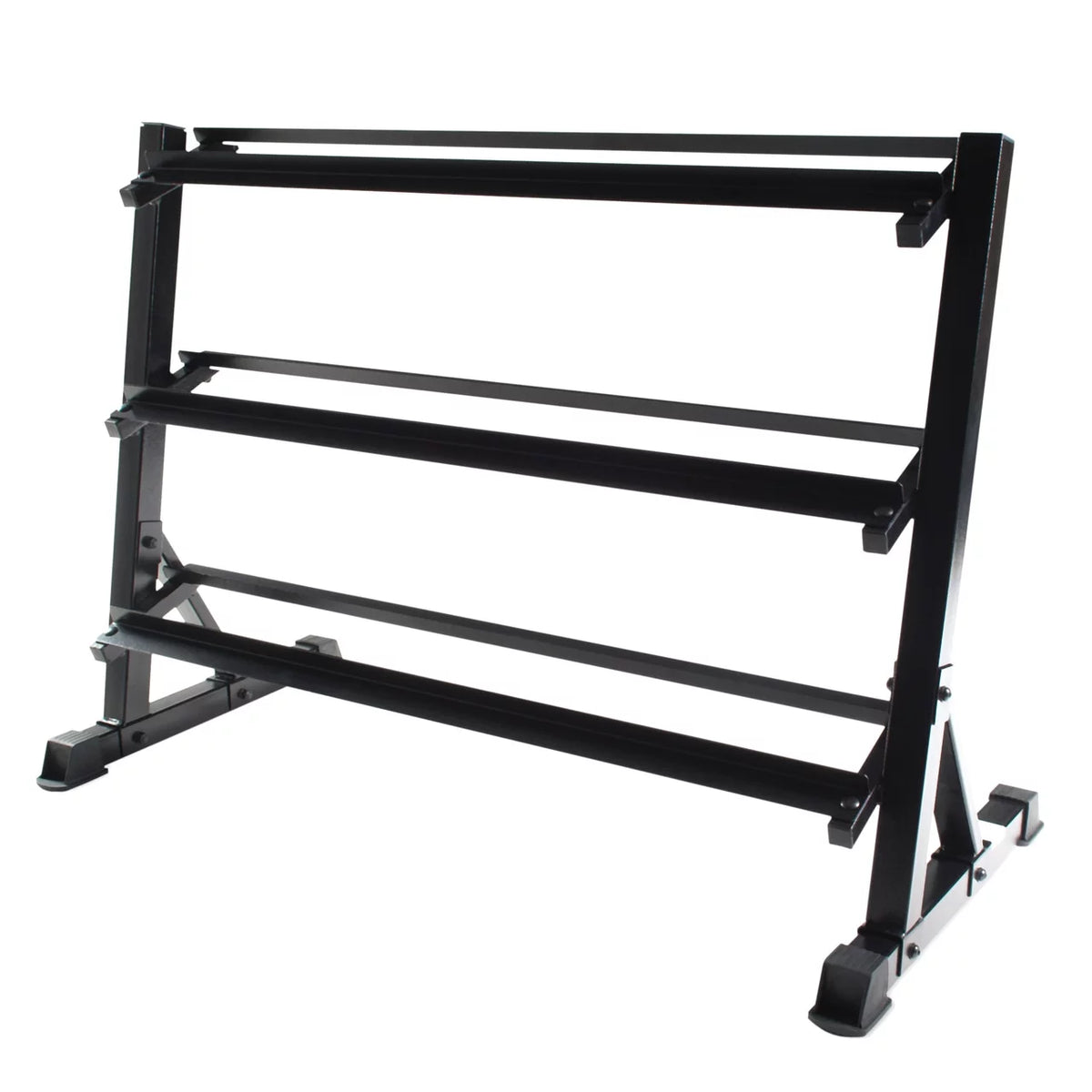 Black 3-tiered Dumbbell Storage Rack L85633