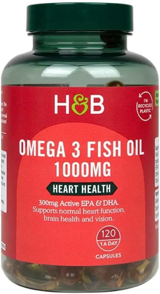 Omega 3 Fish Oil 1000mg Capsules 120 Count V9046