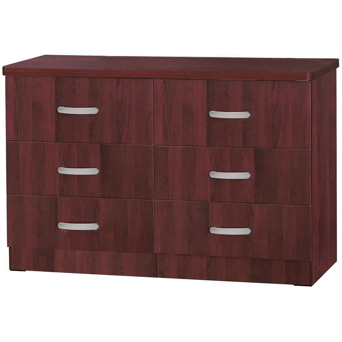 6 Drawer Engineered Wood Dresser in Mahogany O481850