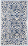 Navy Light Grey Geometric Area Rug D91915