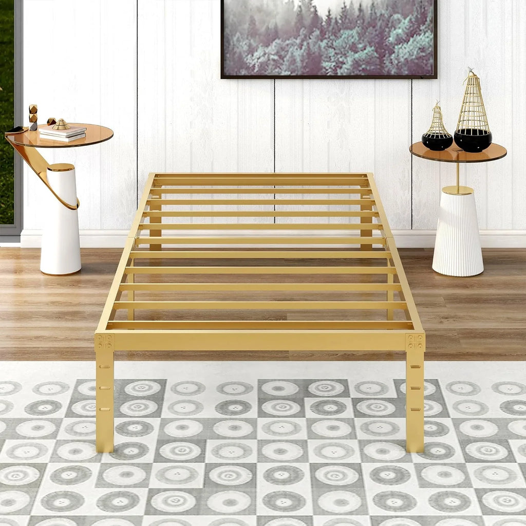 Twin Size 14 Inch Metal Platform Bed Frame J285724