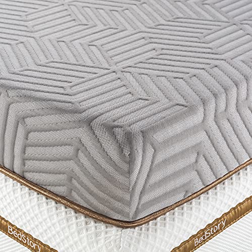 4 Inch Queen Gel Memory Foam Mattress Topper with Removable Cover W42675