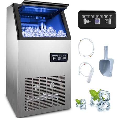 Stainless Steel Commercial Ice Maker 120lbs/24H with 29lbs Storage Y284278