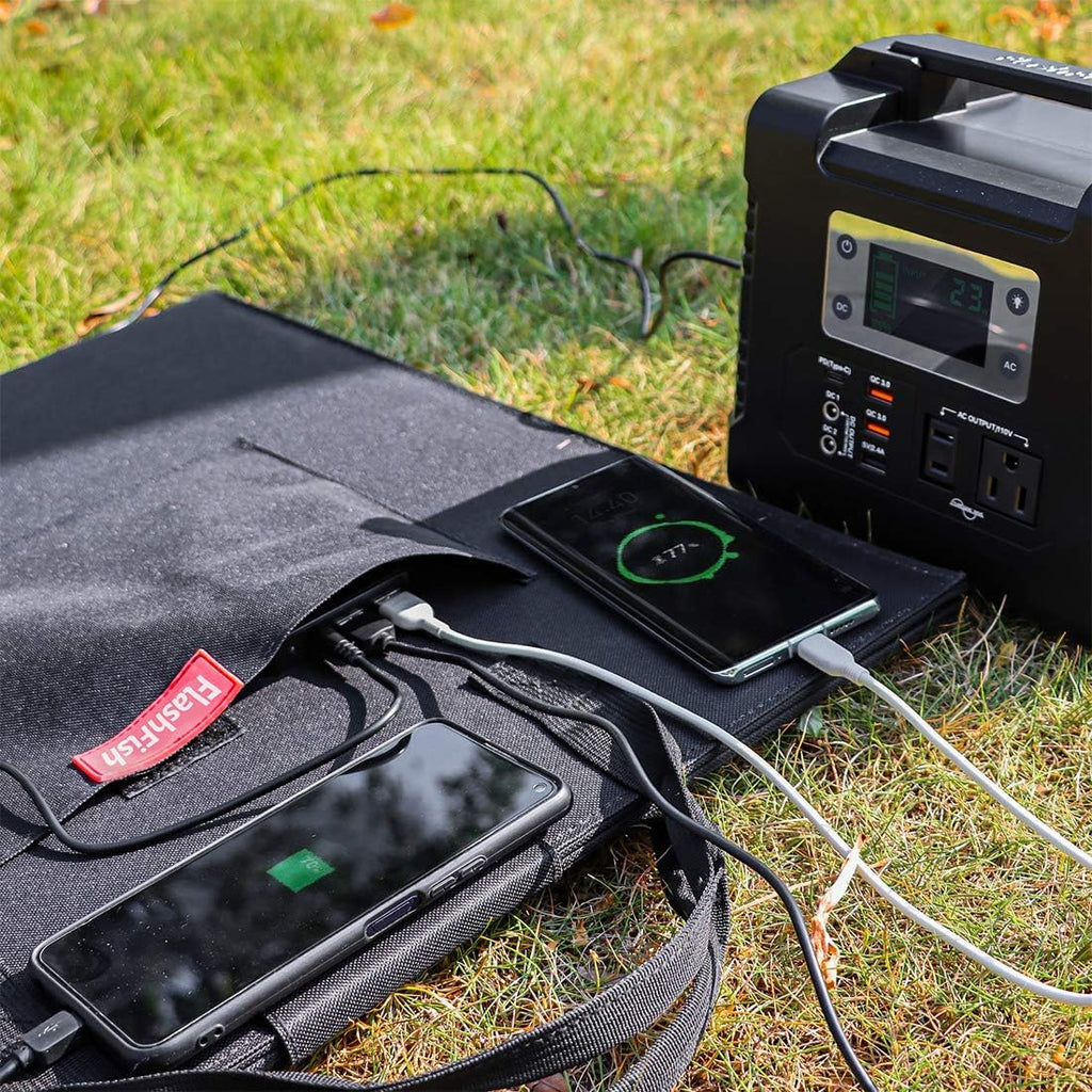 18V 18V Portable Foldable Solar Panel with USB DC Output T287
