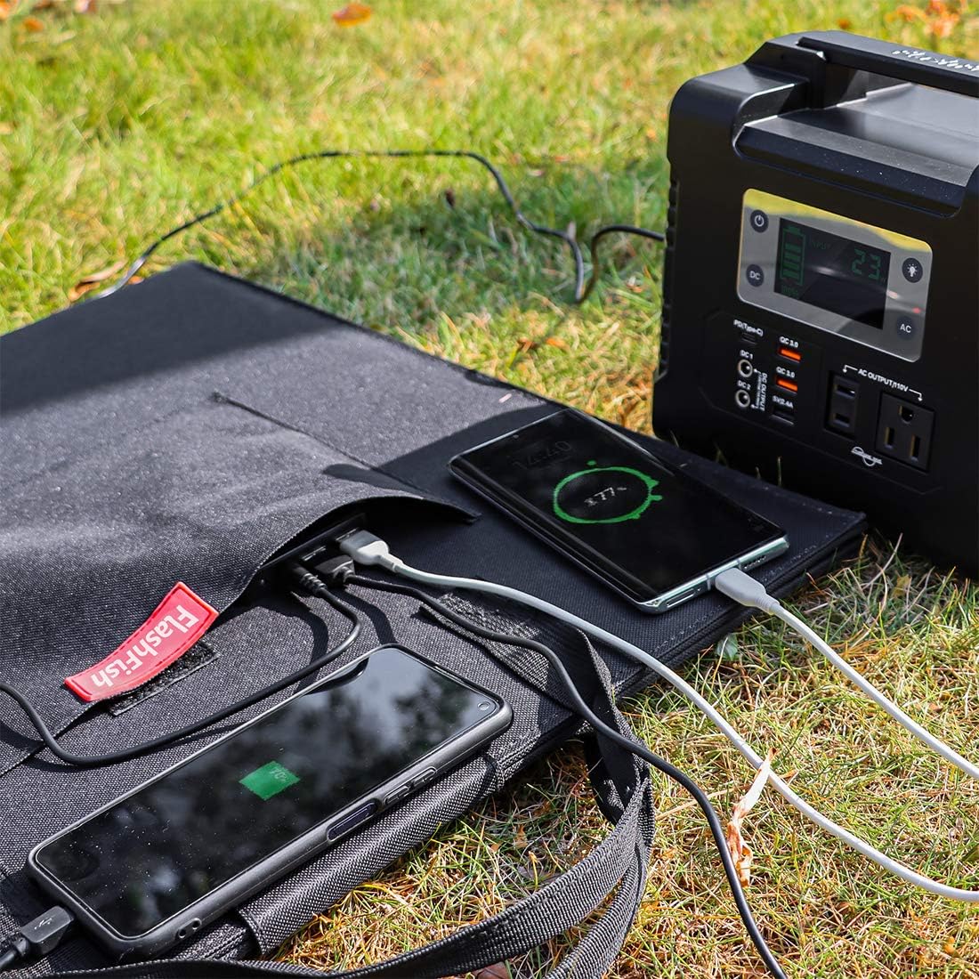 18V 18V Portable Foldable Solar Panel with USB DC Output T287
