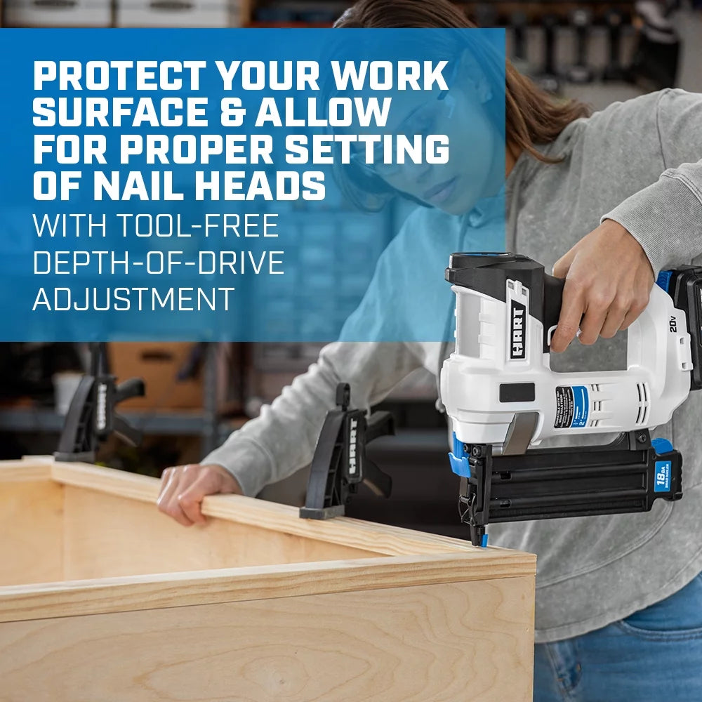 20-Volt 18-Gauge Battery-Powered Brad Nailer Kit P932438