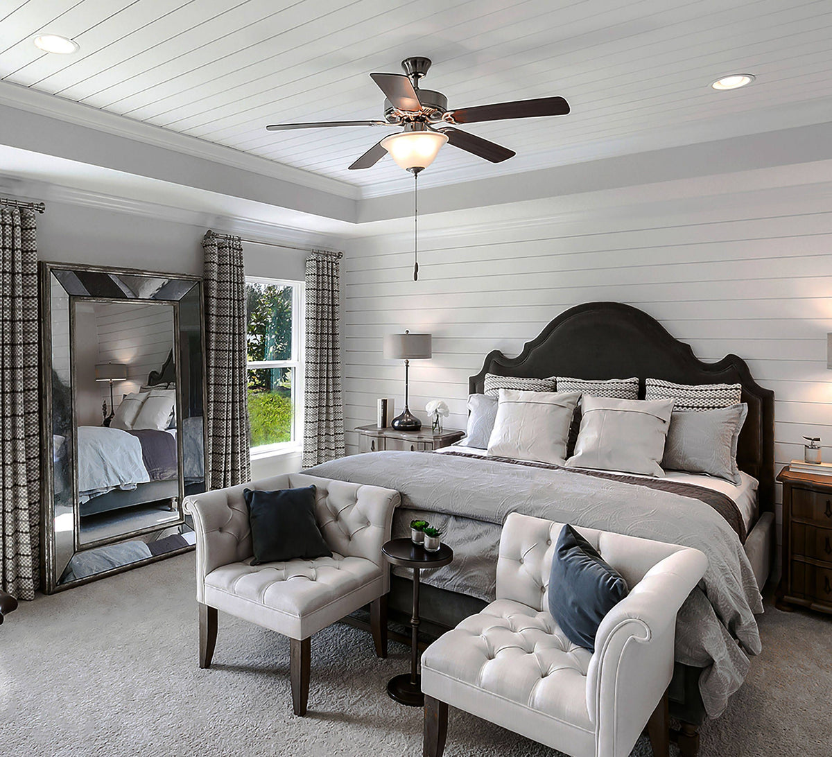 Oil Rubbed Bronze / Walnut / Pecan Ceiling Fan R9404