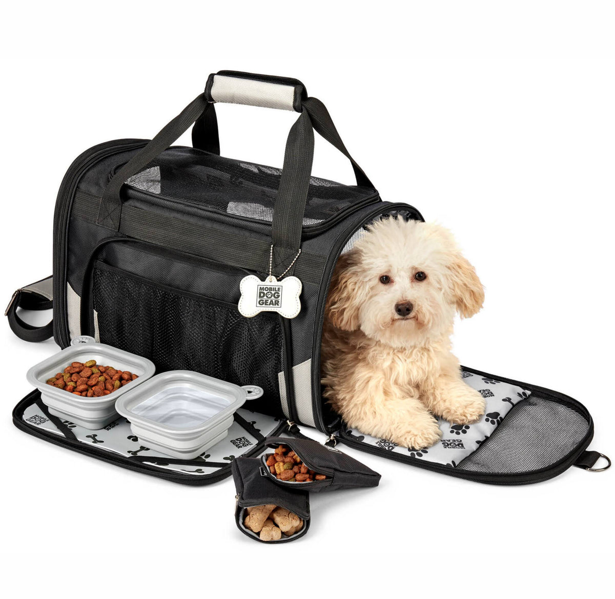 Black Pet Carrier W7671