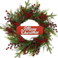 Artificial Christmas Wreaths with Berry Pine Cones Pine Needles W712183
