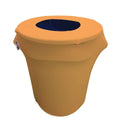 Stretch Spandex Trash Can Cover 32 Gal Round, Gold N22063