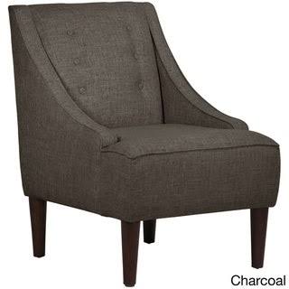 Grey Linen Fabric Mid-Century Modern Chair I1690