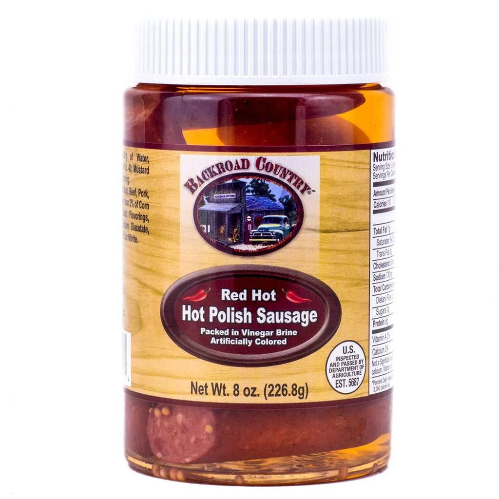 Pickled Hot Polish Sausage, 2-Pack 8 oz. Jars O3322