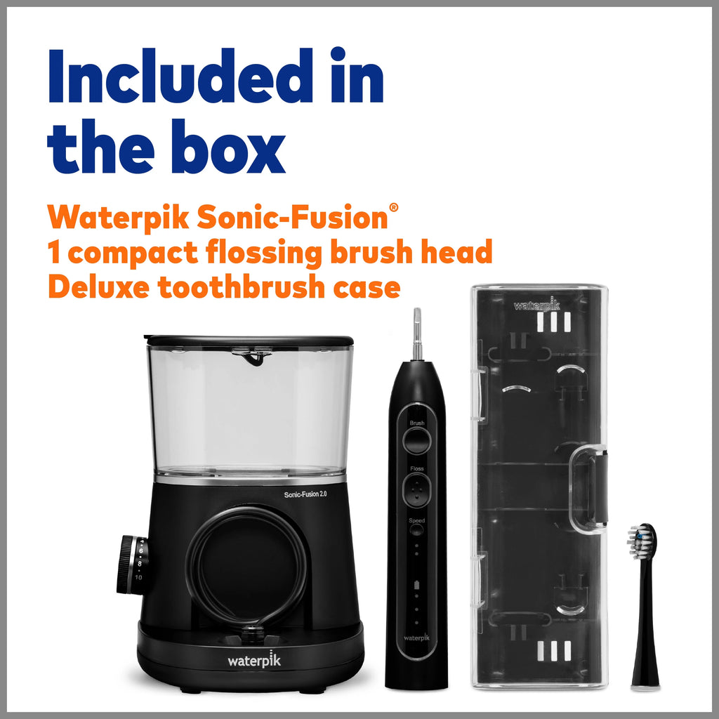 Black Electric Toothbrush and Water Flosser Combo O29419