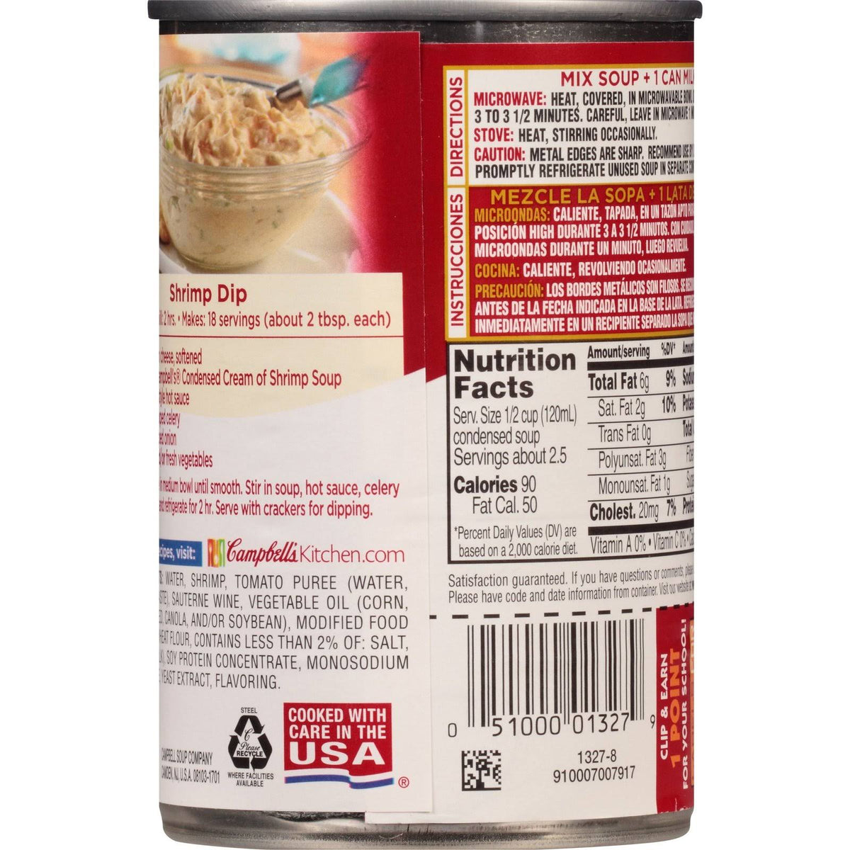 10.5 oz Can Cream of Shrimp Soup Pack of 12 C1413