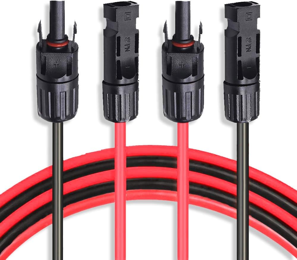 10 AWG 50 Feet Solar Extension Cable with Female and Male Connector T210171
