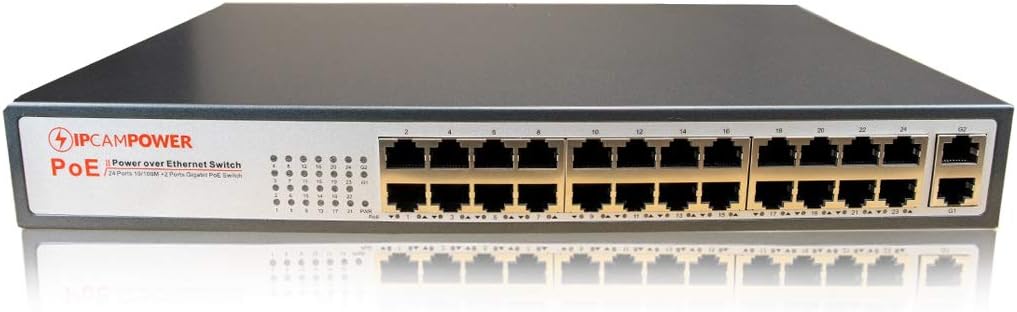 16 Port POE Network Switch with 2 Gigabit Uplink Ports N194
