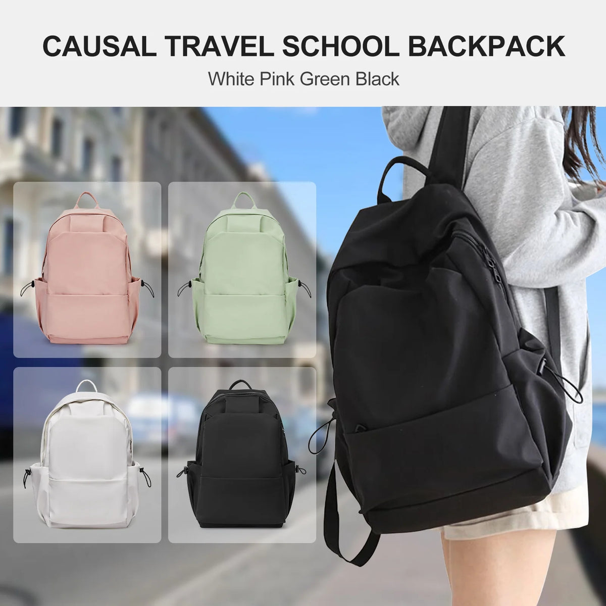 Black 15.6 Inch Laptop Backpack F558237