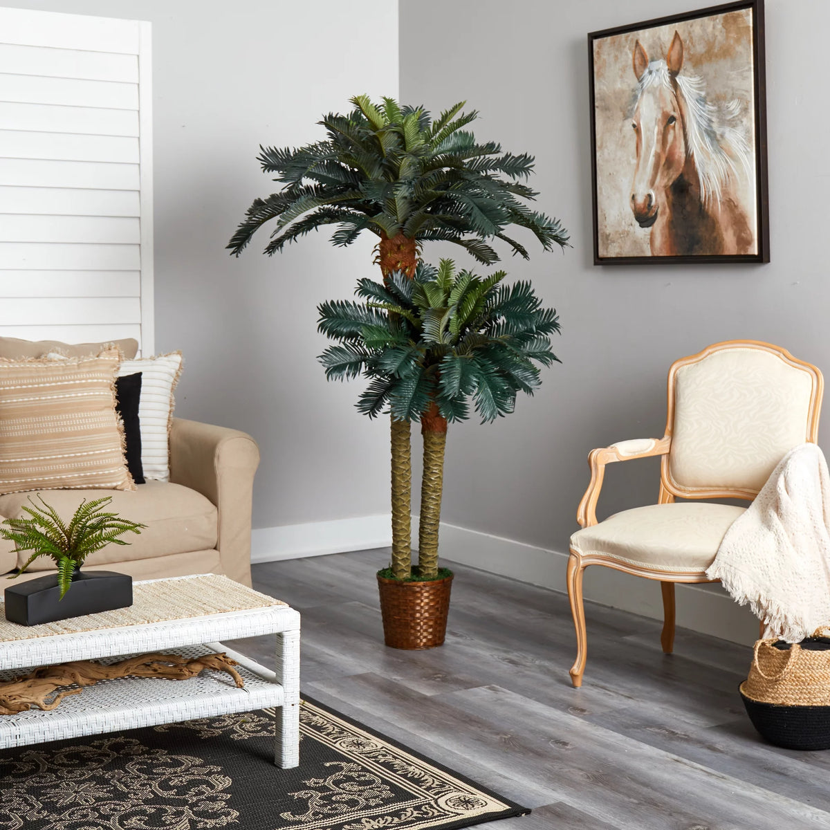 6ft. & 4ft. Potted Artificial Tree R555392