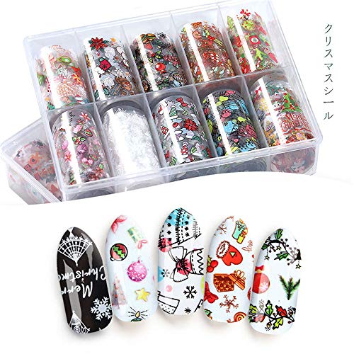 Holiday Nail Art Transfer Foils Stickers Decals V90888