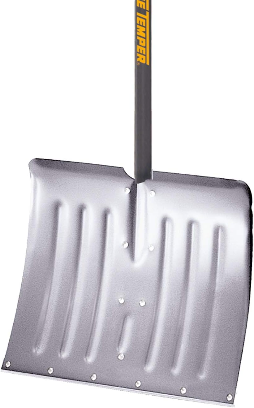 Aluminum Snow Shovel D-Grip Steel Handle, 18 Inch Pack of 2 L394
