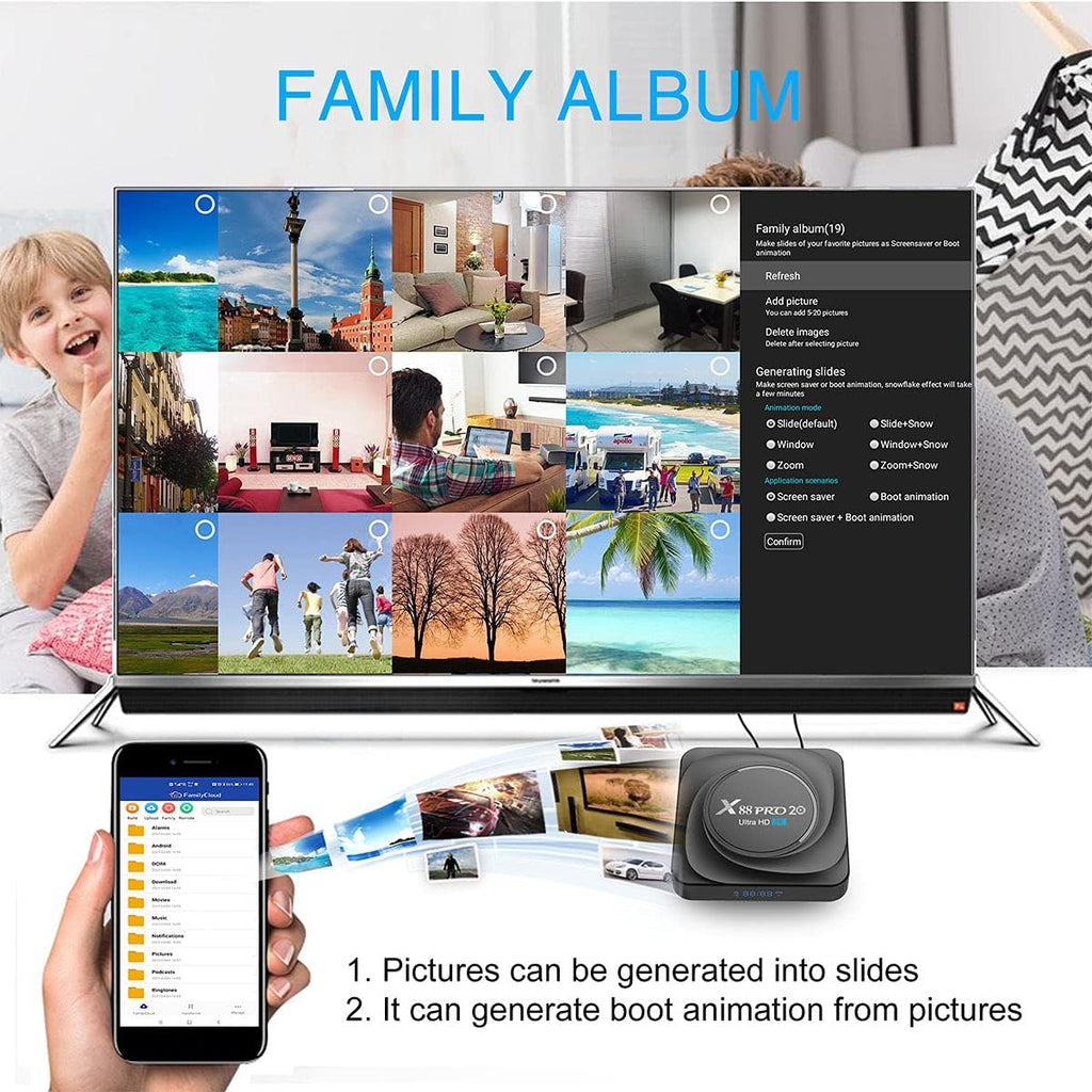 Android TV Box 4GB RAM 32GB ROM Pack of 2 Q1901