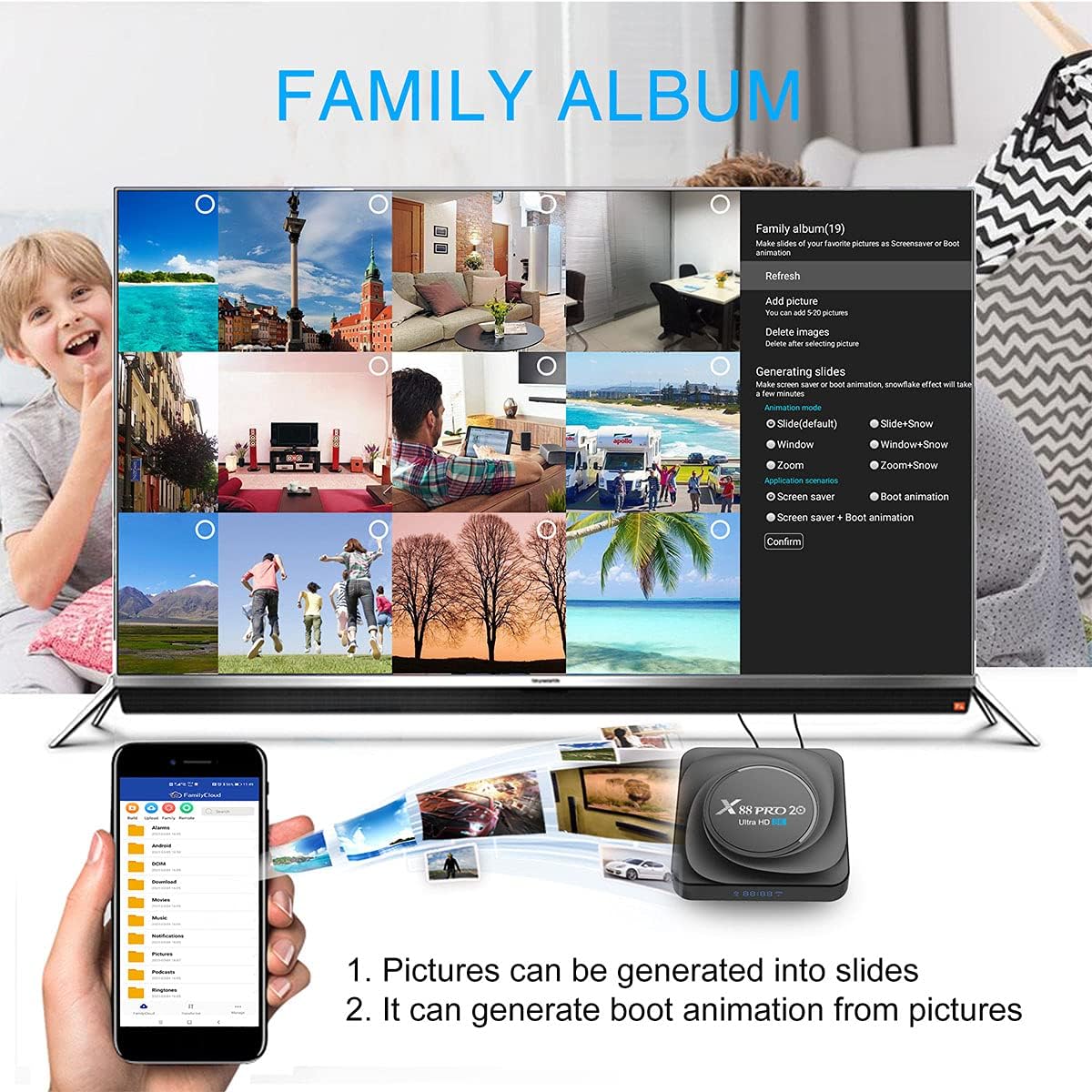 Android TV Box 4GB RAM 32GB ROM Pack of 2 Q1901