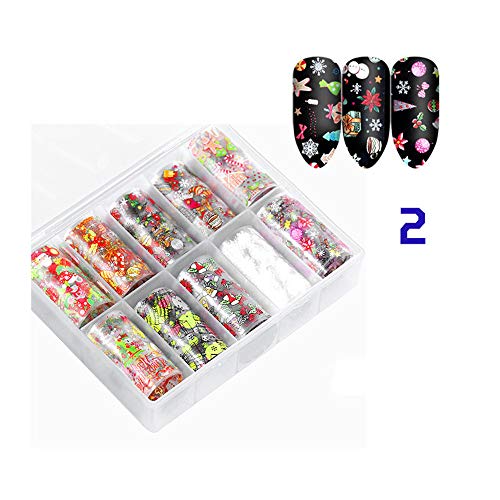 Holiday Nail Art Transfer Foils Stickers Decals V90888