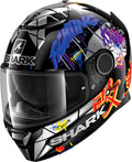 Black Red Glitter Motorcycle Helmet R2638