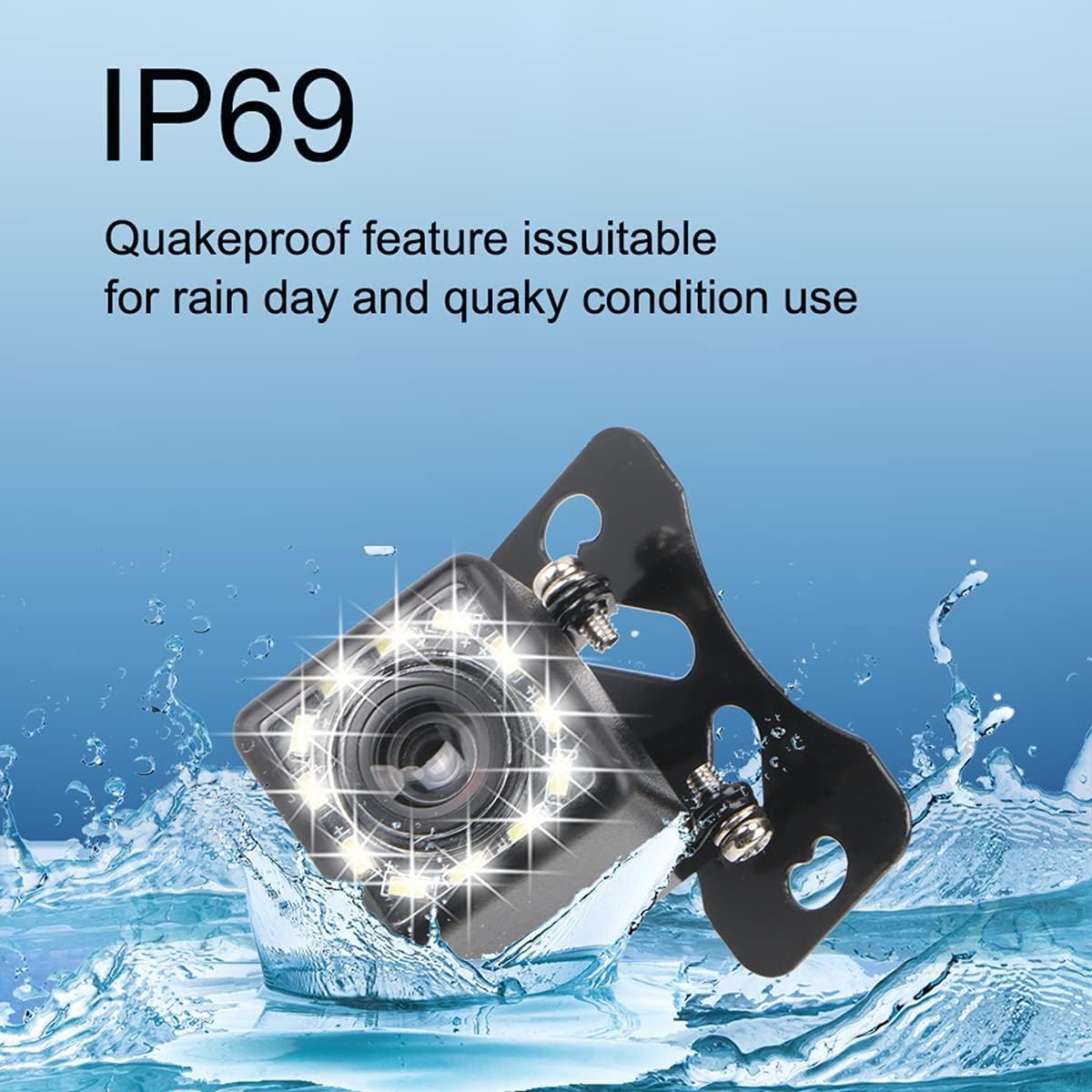 Wireless Backup Camera 4.3 Inch FHD 1080P Waterproof Reversing Camera Pack of 2 U395882