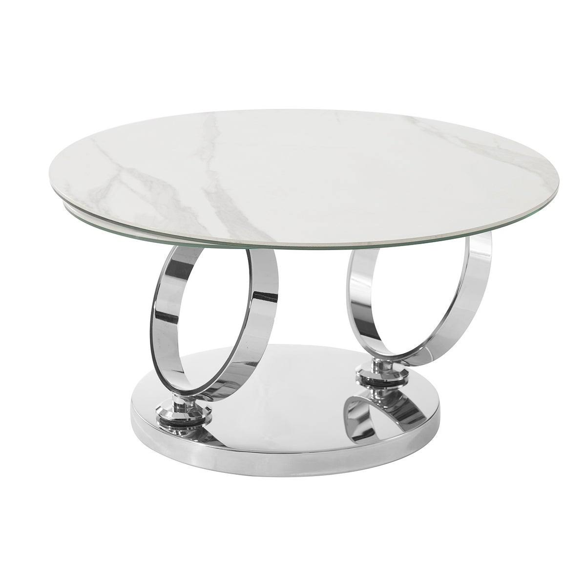 High Polished Stainless Steel Base Coffee Table X279900