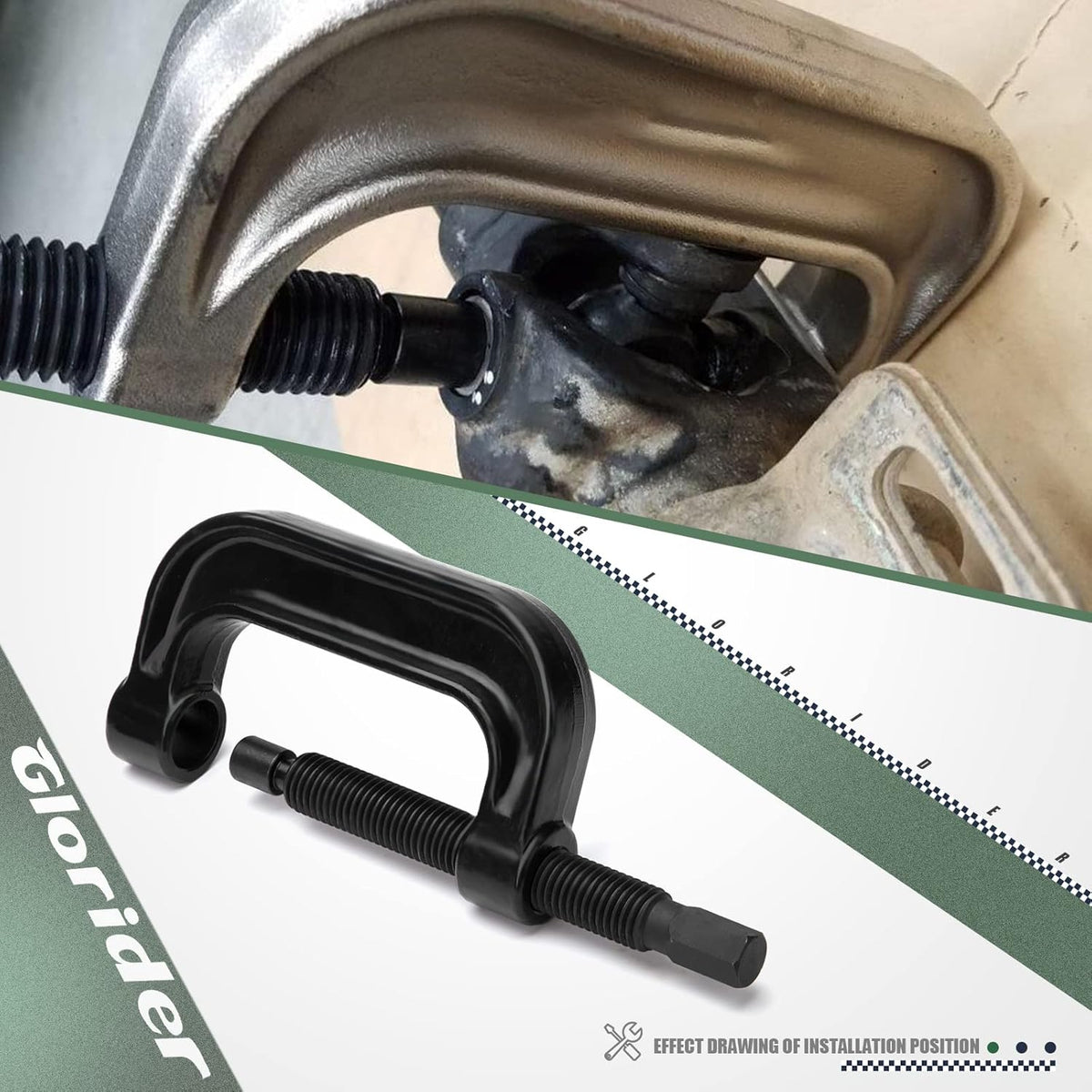 Ball Joint Press U Joint Removal Tool with 4-wheel Adapters I457