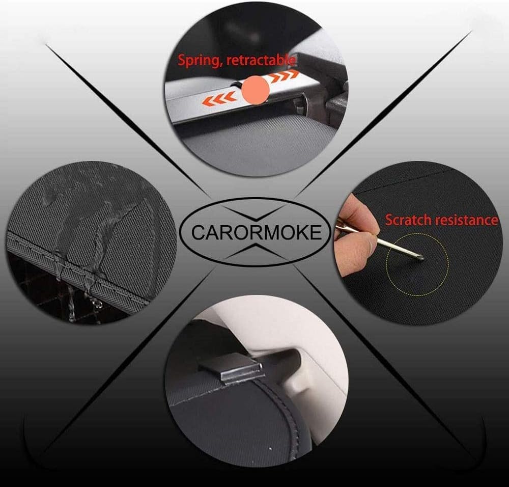 Retractable Cargo Cover Trunk Cover Black K998