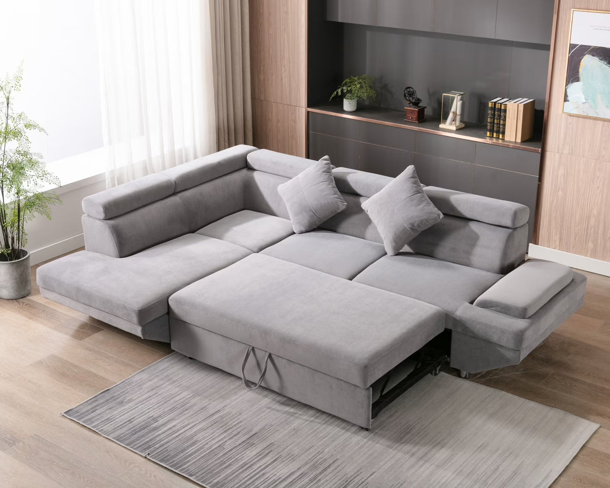 Modern Upholstered Corner Sofa Set E900023