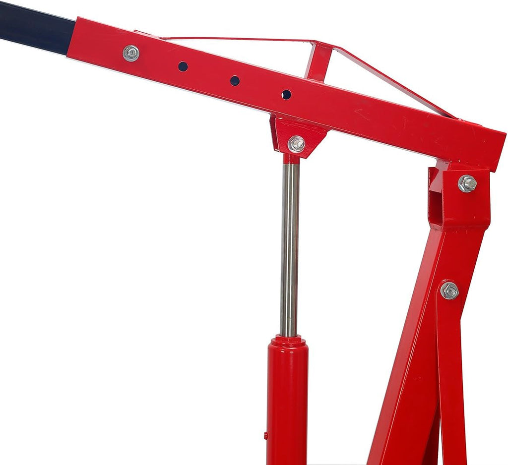 2-Ton Engine Hoist Stand Cherry Picker Folding Lift 4,000lbs (Red) X620992