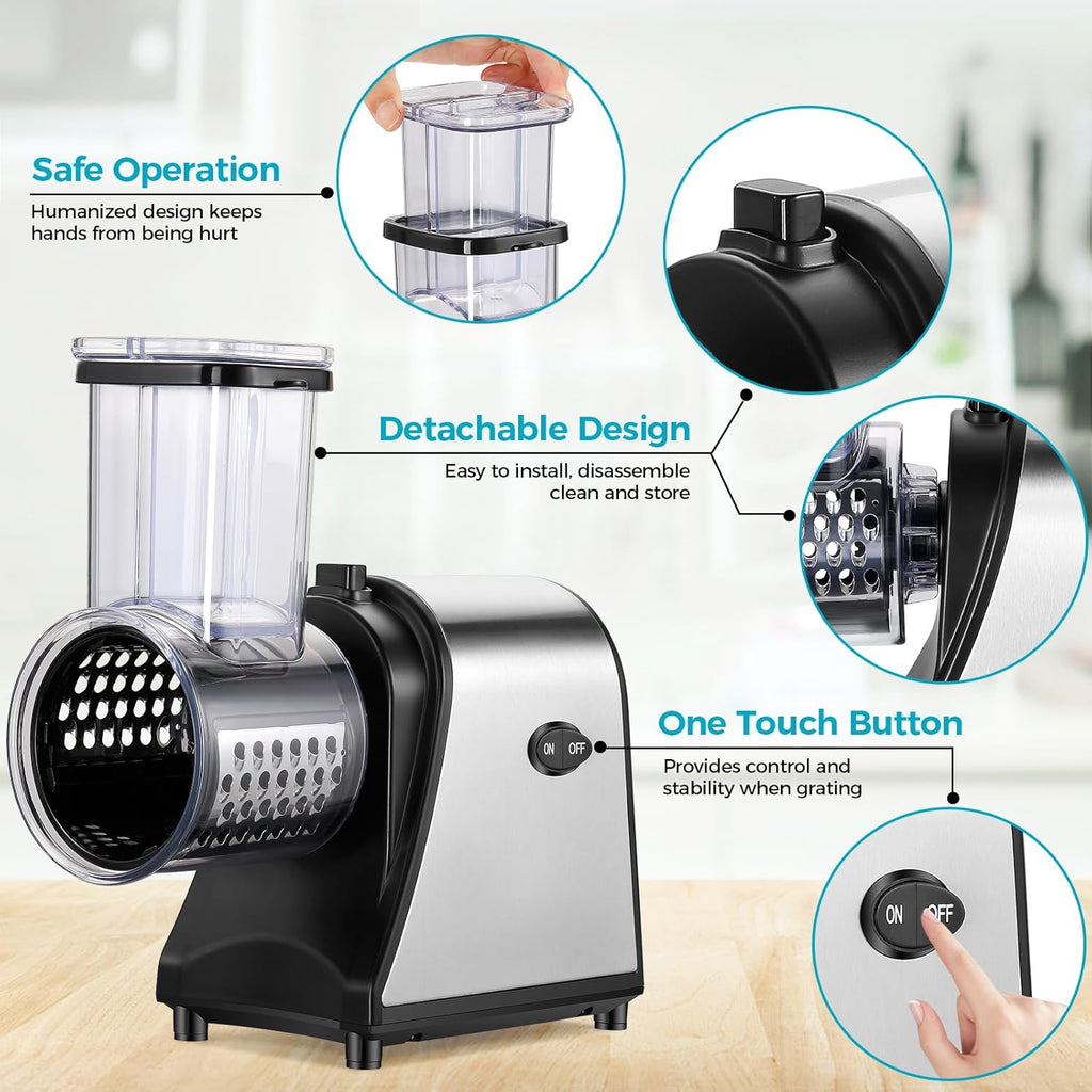 250W Electric Cheese Grater with 5 Attachments I623