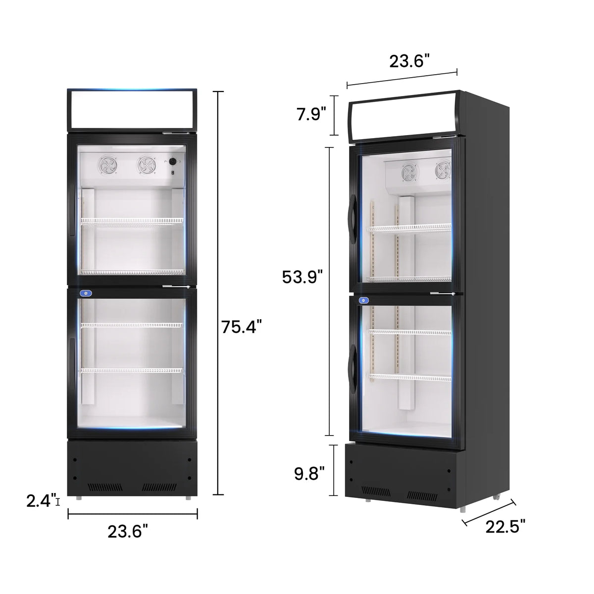 10.9 Cu.Ft Merchandising Refrigerator with Light Box D3323