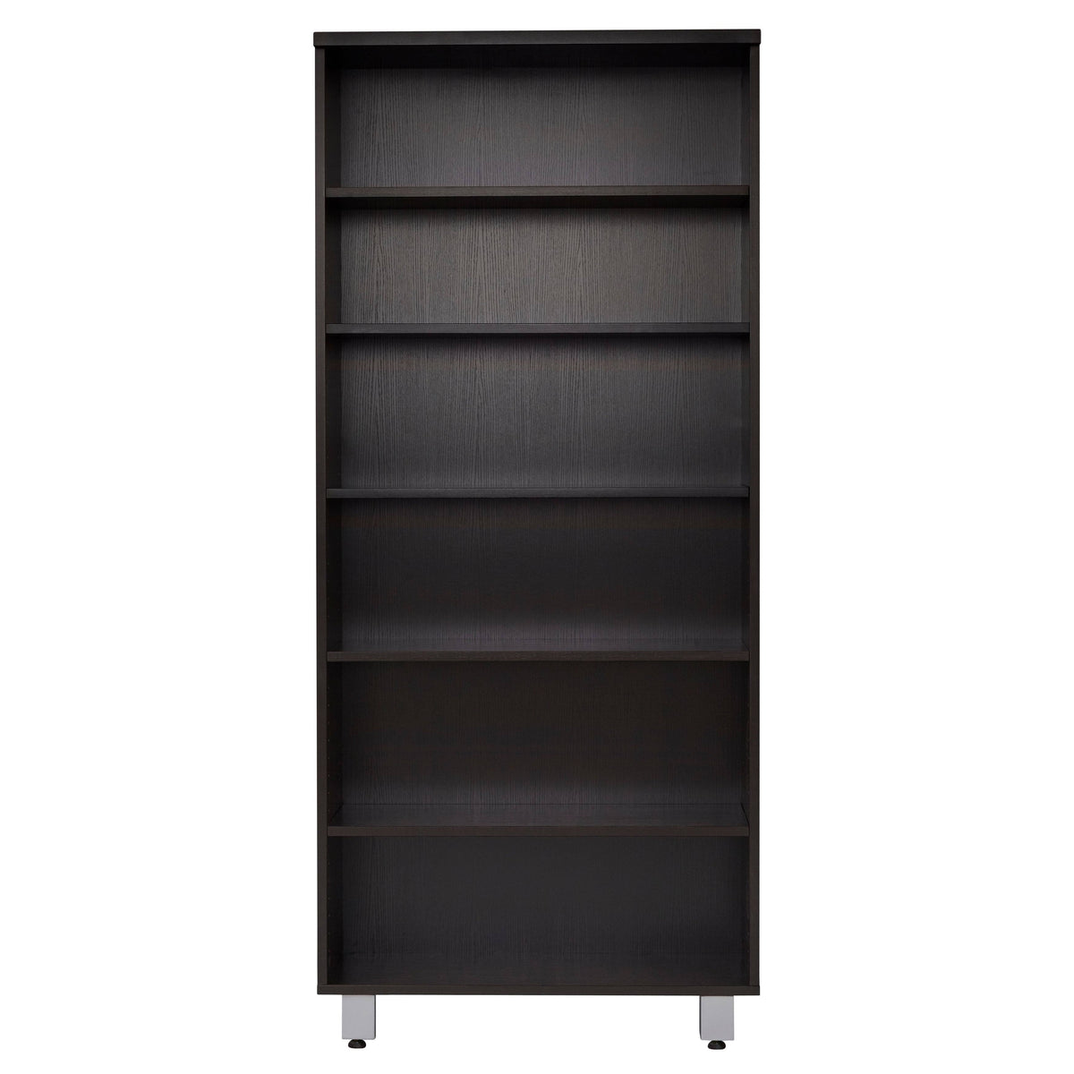 Contemporary Bookcase with 6 Shelves in Gray B952951