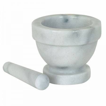 8 Pcs Marble Mortar and Pestle Set Y6150