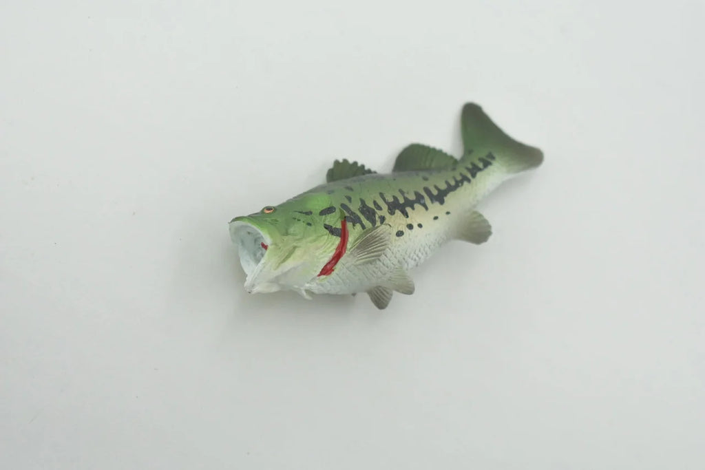 Black Rubber Largemouth Bass Toy Model Y5970