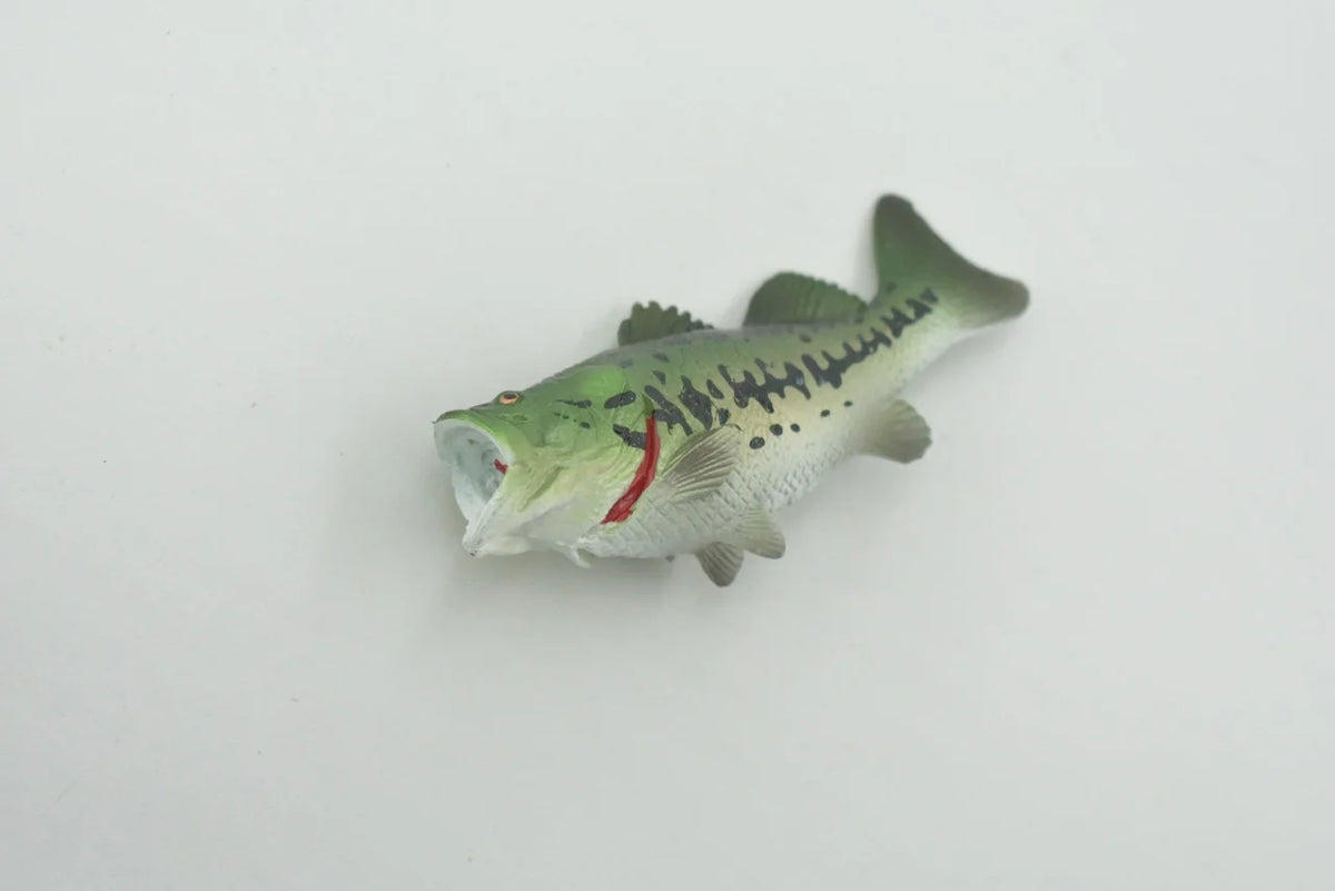 Black Rubber Largemouth Bass Toy Model Y5970