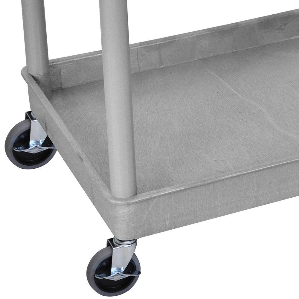 Gray 2 Shelf Utility Tub Cart C4718