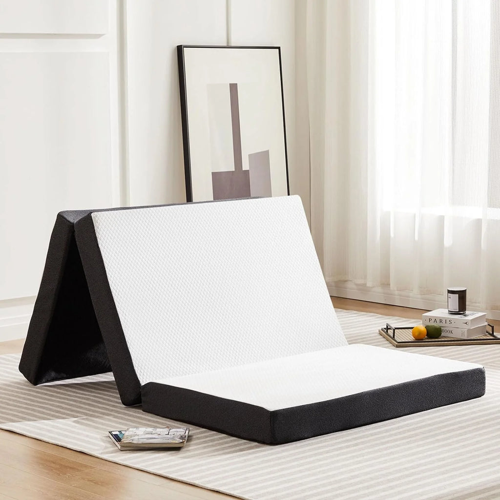 Queen Size 4 inch Tri-fold Memory Foam Mattress Z399