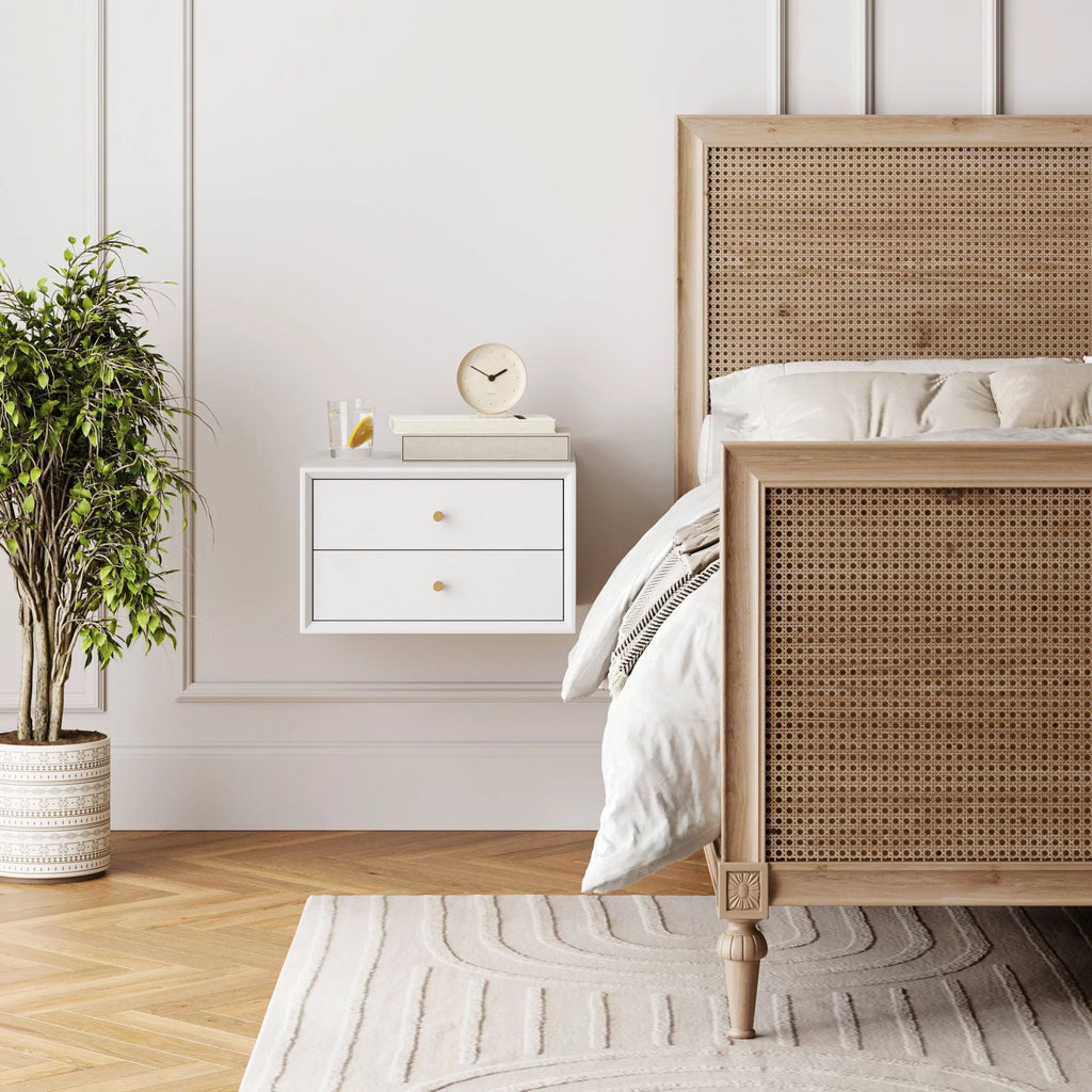 Wall Mounted Nightstand with Drawers Z11458