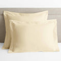 Pale Yellow Solid Egyptian Cotton Sateen Euro Sham L429626